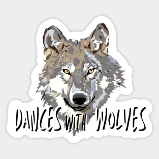 Dances with Wolves Sticker